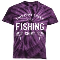 This Is My Lucky Fishing Kids Tie-Dye T-Shirt