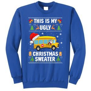 This Is My Ugly Sweater Christmas School Bus Driver Lovers Gift Sweatshirt