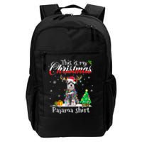 This Is My Christmas Pajama Schnauzer Lover Dog Daily Commute Backpack