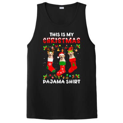 This Is My Christmas Pajama Labrador Sock Dog Lover Lab Xmas PosiCharge Competitor Tank