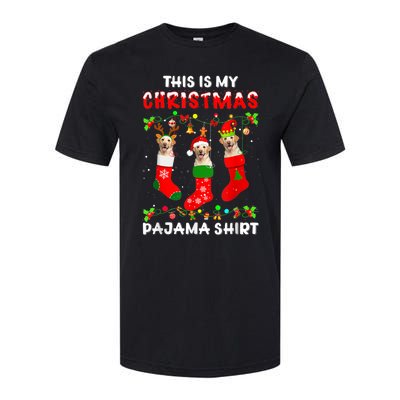 This Is My Christmas Pajama Labrador Sock Dog Lover Lab Xmas Softstyle® CVC T-Shirt