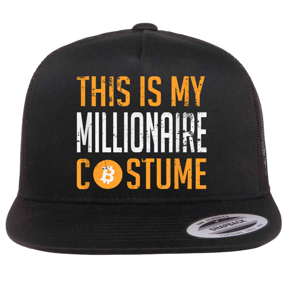 This Is My Millionaire Bitcoin Costume Halloween Flat Bill Trucker Hat