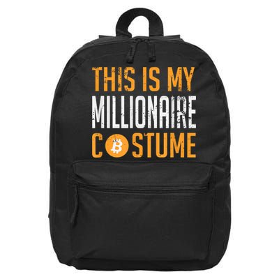This Is My Millionaire Bitcoin Costume Halloween 16 in Basic Backpack