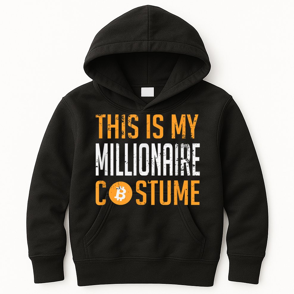 This Is My Millionaire Bitcoin Costume Halloween Kids Hoodie