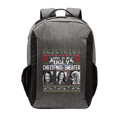 This Is My Ugly Christmas Anti Biden Xmas Pajamas Sweater Vector Backpack