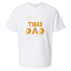 This Is My Tired Dad Halloween Costume For Family Matching Sueded Cloud Jersey T-Shirt