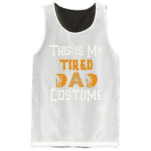 This Is My Tired Dad Halloween Costume For Family Matching Mesh Reversible Basketball Jersey Tank