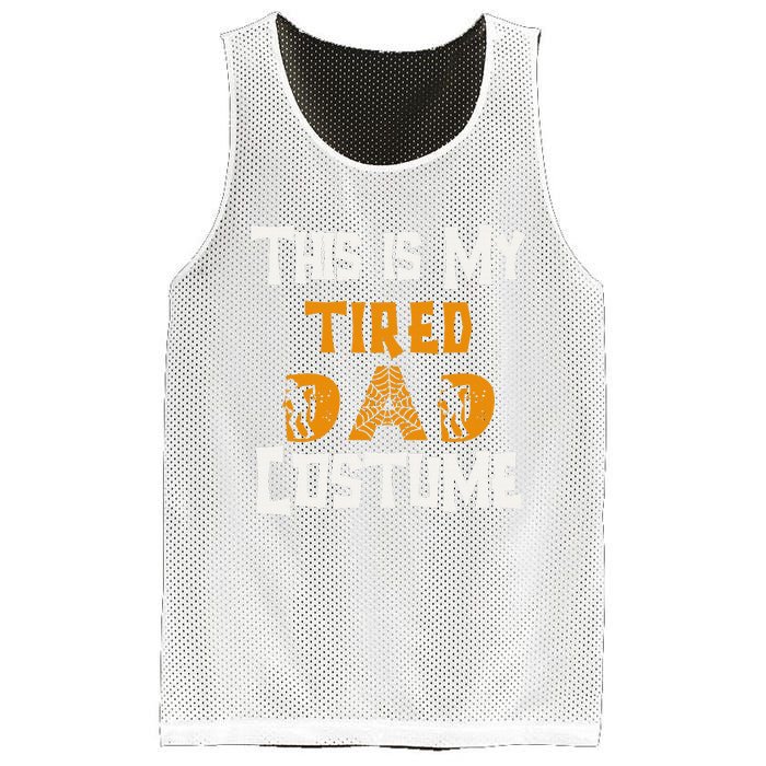 This Is My Tired Dad Halloween Costume For Family Matching Mesh Reversible Basketball Jersey Tank