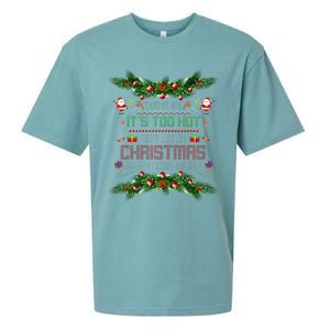 This Is My ItS Too Hot For Ugly Xmas Sweaters Girl Sueded Cloud Jersey T-Shirt