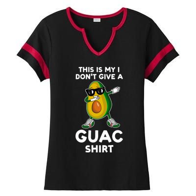 This Is My I Dont Give A Guac Gift Avocados Funny Gift Ladies Halftime Notch Neck Tee