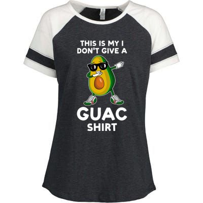 This Is My I Dont Give A Guac Gift Avocados Funny Gift Enza Ladies Jersey Colorblock Tee