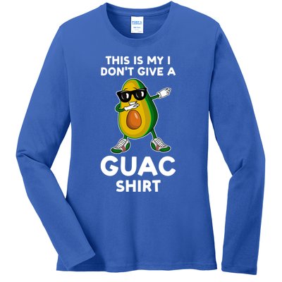 This Is My I Dont Give A Guac Gift Avocados Funny Gift Ladies Long Sleeve Shirt