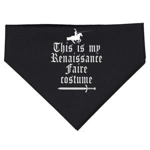 This Is My Renaissance Faire Costume Funny Lazy Renfest Joke USA-Made Doggie Bandana