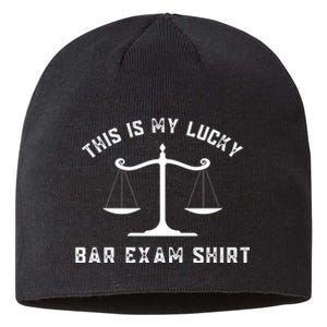 This Is My Lucky Bar Exam Funny Law School Graduation Gift Sustainable Beanie