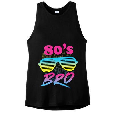 This Is My 80s Bro Costume Party Ladies PosiCharge Tri-Blend Wicking Tank