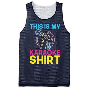 This Is My Karaoke Microphone Singing Lover Mesh Reversible Basketball Jersey Tank