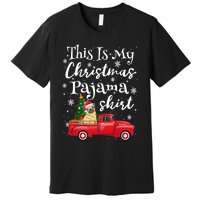 This Is My Christmas Pajama Pug Santa Funny Xmas Tree Long Sleeve Premium T-Shirt