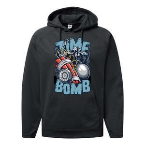 Time Ticking Bomb Performance Fleece Hoodie