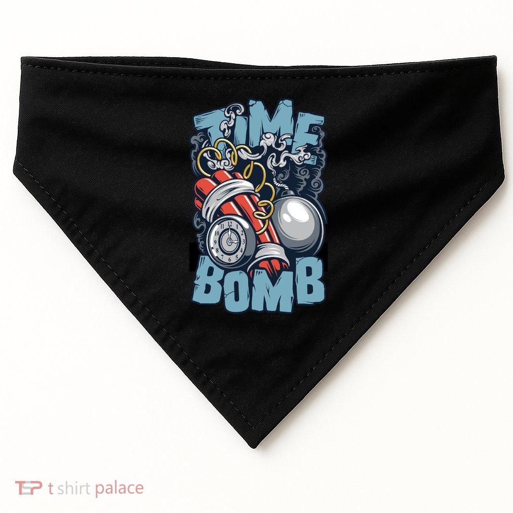 Time Ticking Bomb USA-Made Doggie Bandana