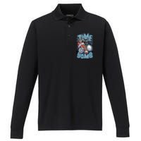 Time Ticking Bomb Performance Long Sleeve Polo