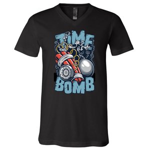 Time Ticking Bomb V-Neck T-Shirt