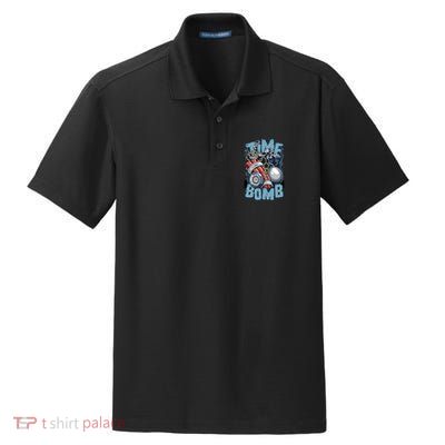 Time Ticking Bomb Dry Zone Grid Polo