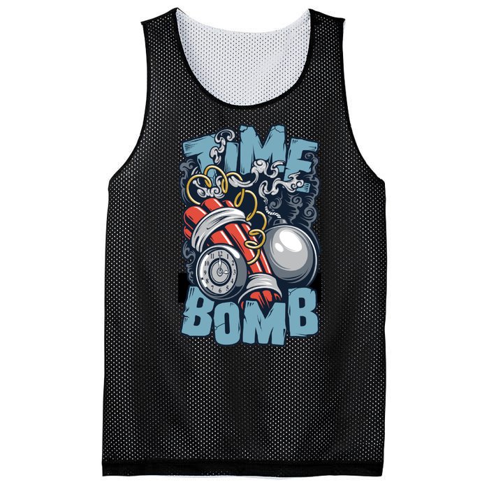 Time Ticking Bomb Mesh Reversible Basketball Jersey Tank