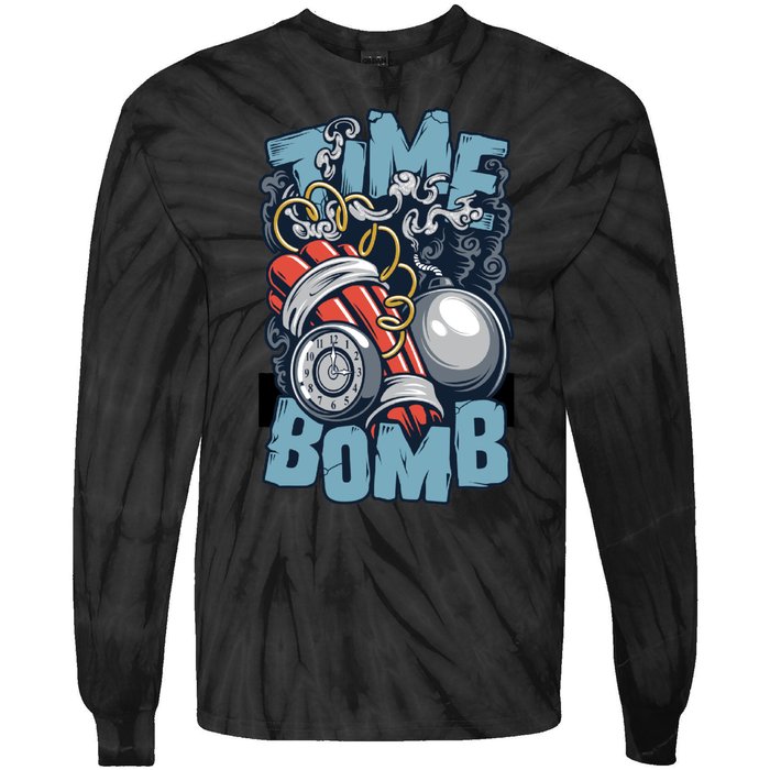 Time Ticking Bomb Tie-Dye Long Sleeve Shirt