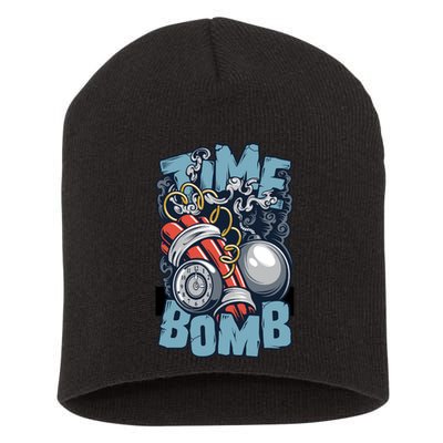 Time Ticking Bomb Short Acrylic Beanie