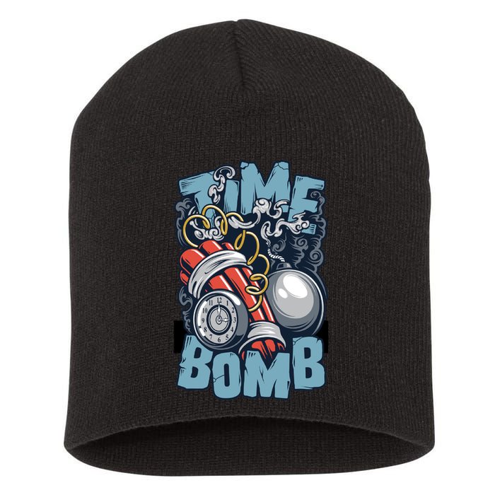 Time Ticking Bomb Short Acrylic Beanie