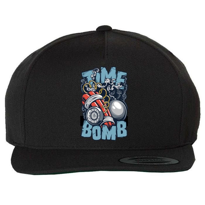Time Ticking Bomb Wool Snapback Cap