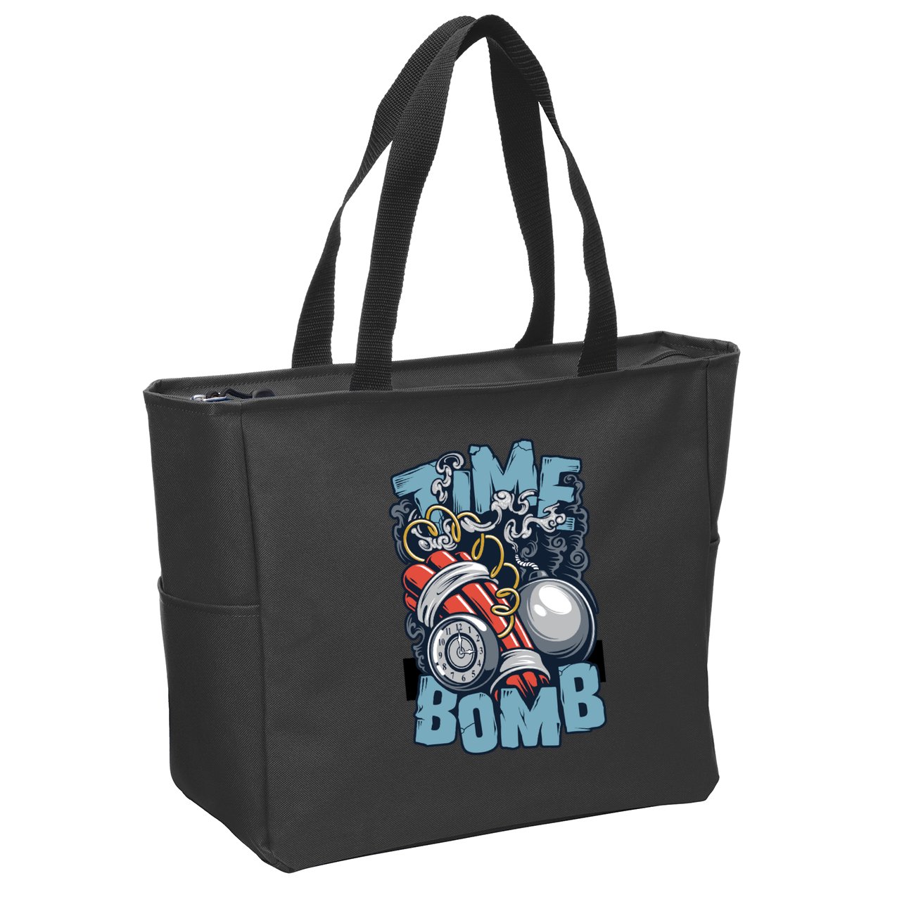 Time Ticking Bomb Zip Tote Bag