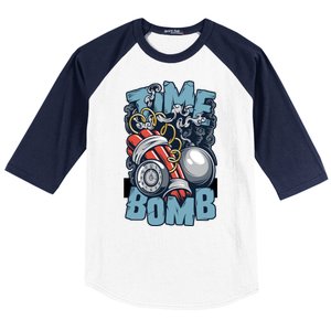 Time Ticking Bomb Baseball Sleeve Shirt