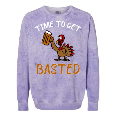 Time To Get Basted Colorblast Crewneck Sweatshirt