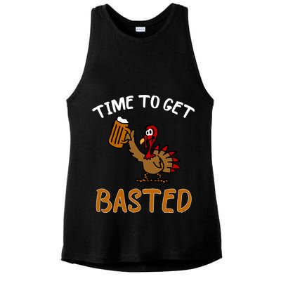 Time To Get Basted Ladies PosiCharge Tri-Blend Wicking Tank