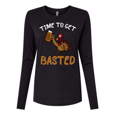 Time To Get Basted Womens Cotton Relaxed Long Sleeve T-Shirt