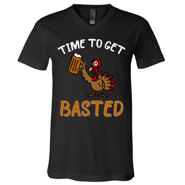 Time To Get Basted V-Neck T-Shirt