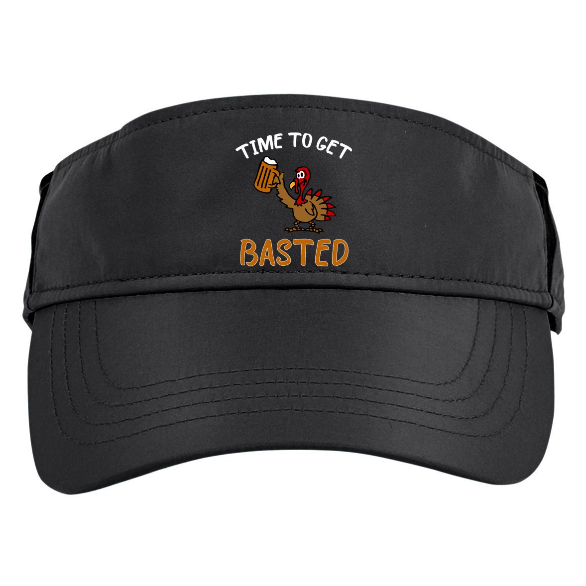 Time To Get Basted Adult Drive Performance Visor