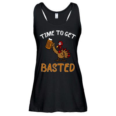 Time To Get Basted Ladies Essential Flowy Tank
