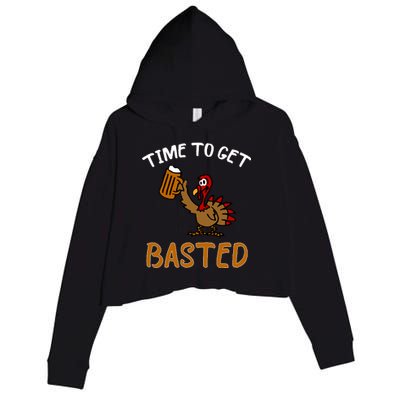 Time To Get Basted Crop Fleece Hoodie