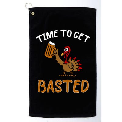 Time To Get Basted Platinum Collection Golf Towel