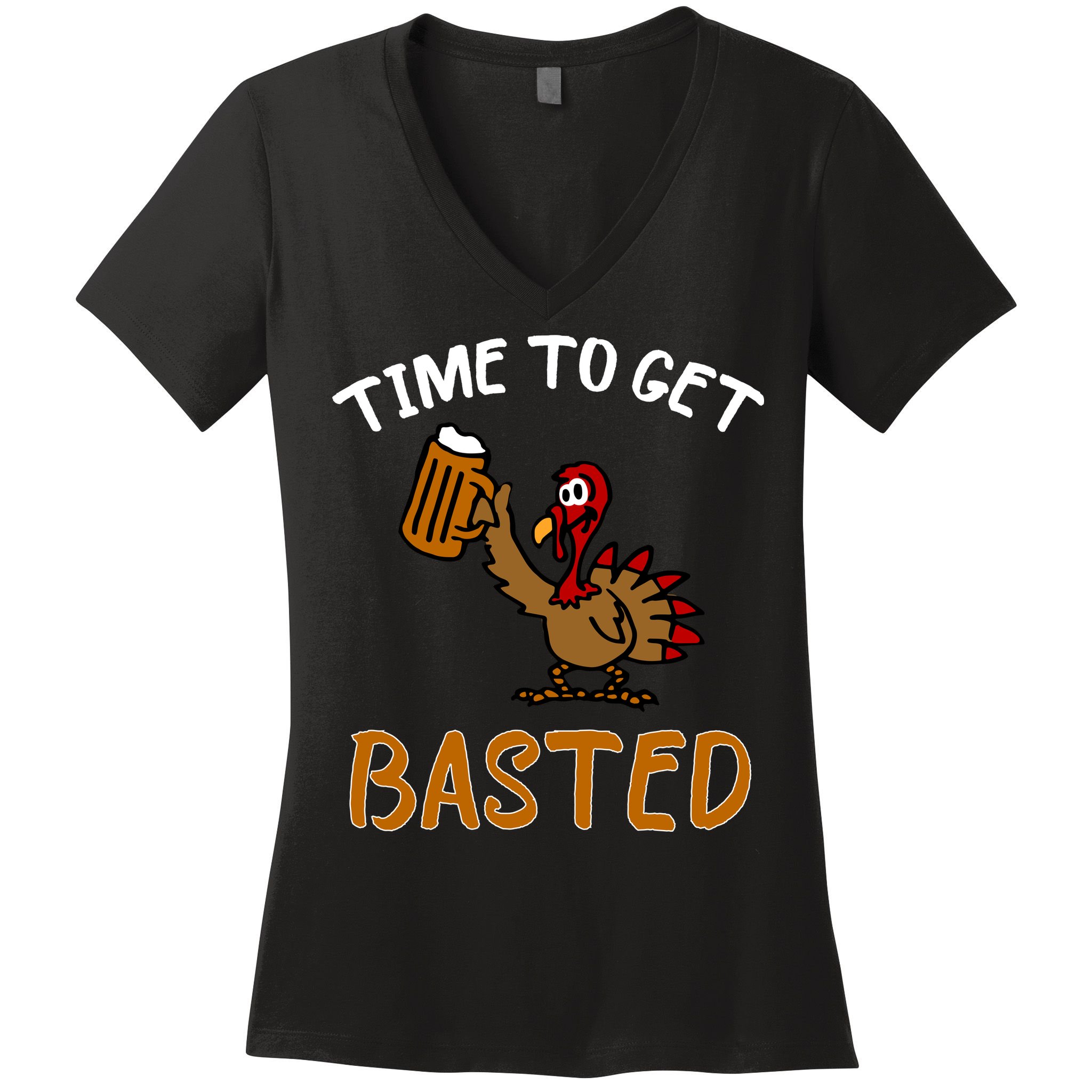 Time To Get Basted Women's V-Neck T-Shirt