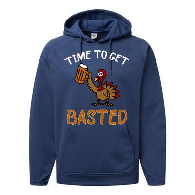 Time To Get Basted Performance Fleece Hoodie