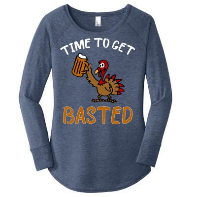 Time To Get Basted Women's Perfect Tri Tunic Long Sleeve Shirt