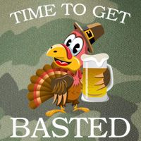 Time To Get Basted Funny Thanksgiving  Legacy Tie Dye Trucker Hat
