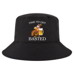 Time To Get Basted Funny Thanksgiving  Cool Comfort Performance Bucket Hat