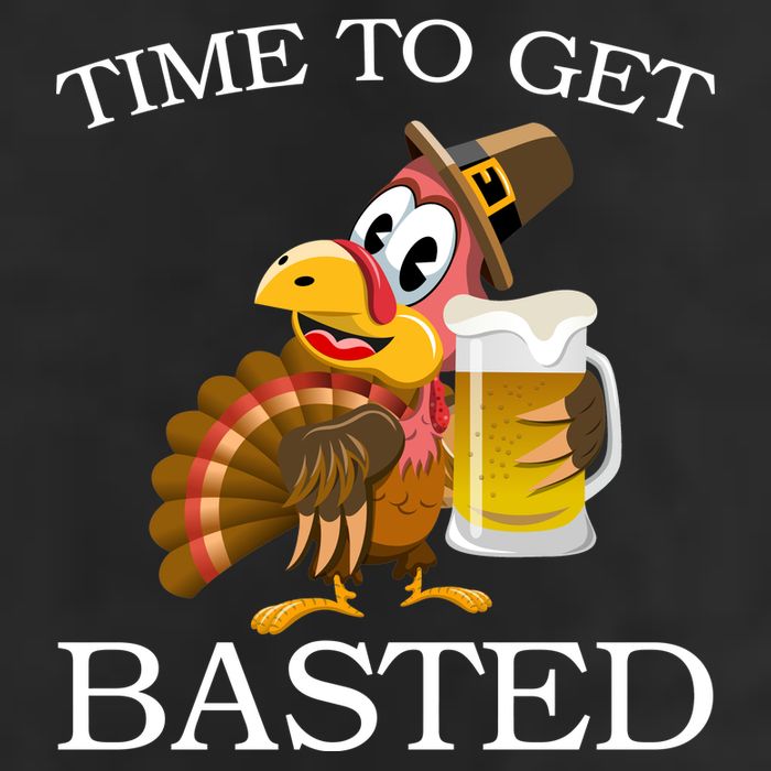 Time To Get Basted Funny Thanksgiving  7 Panel Mesh Trucker Snapback Hat
