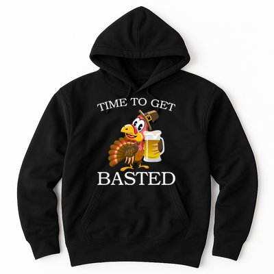 Time To Get Basted Funny Thanksgiving  Hoodie