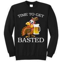 Time To Get Basted Funny Thanksgiving  Sweatshirt