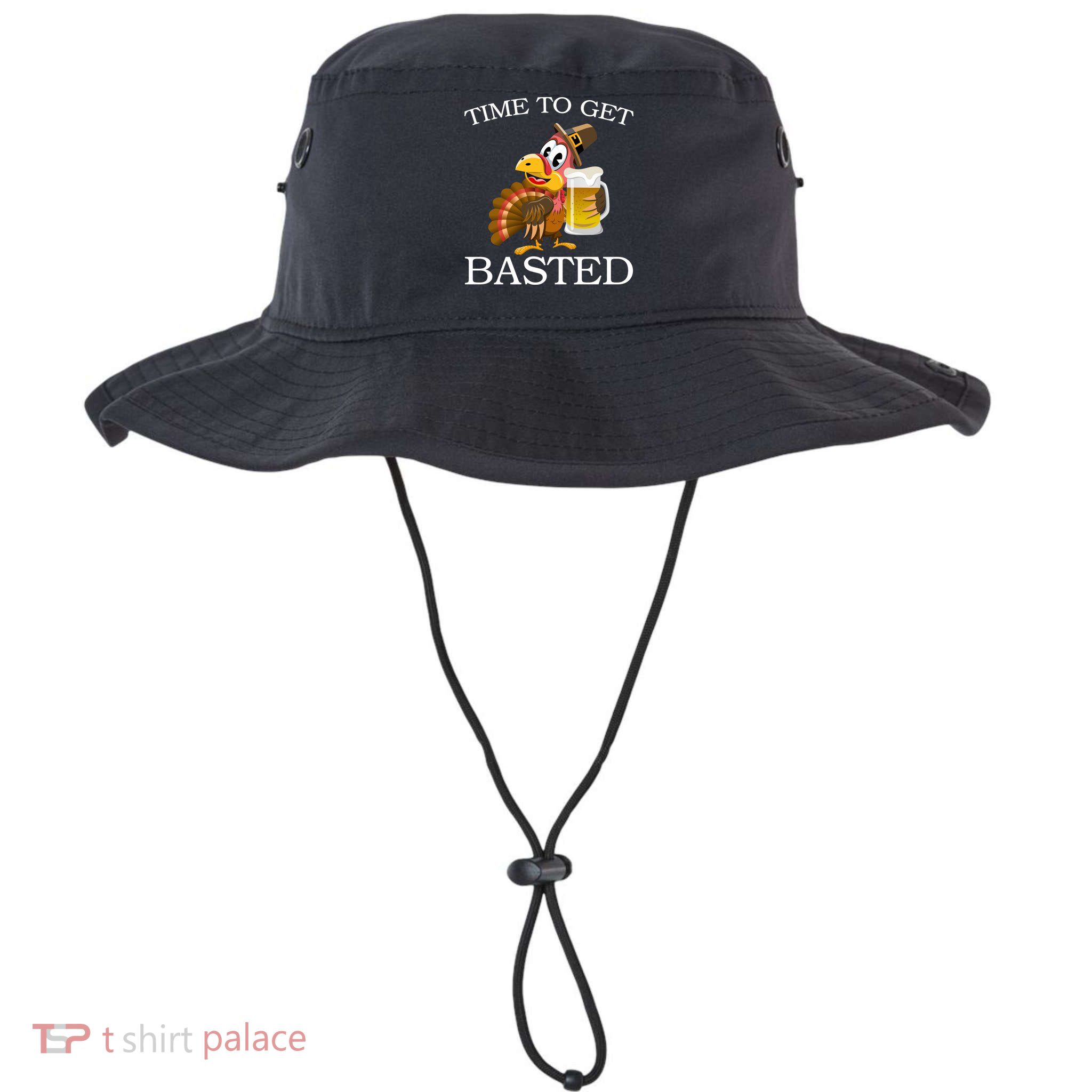Time To Get Basted Funny Thanksgiving  Bucket Hat